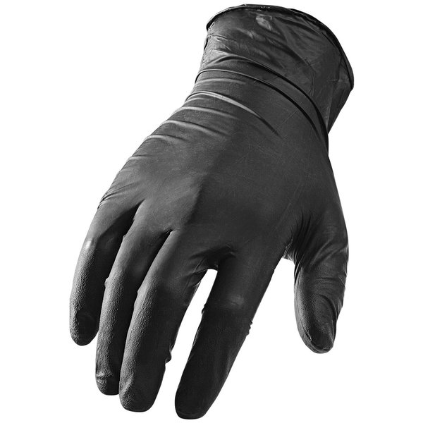 Lift Safety NI-FLEX, Nitrile Disposable Gloves, 5 mil Palm, Nitrile, 2XL, 90 PK, Black GNX-1K2L